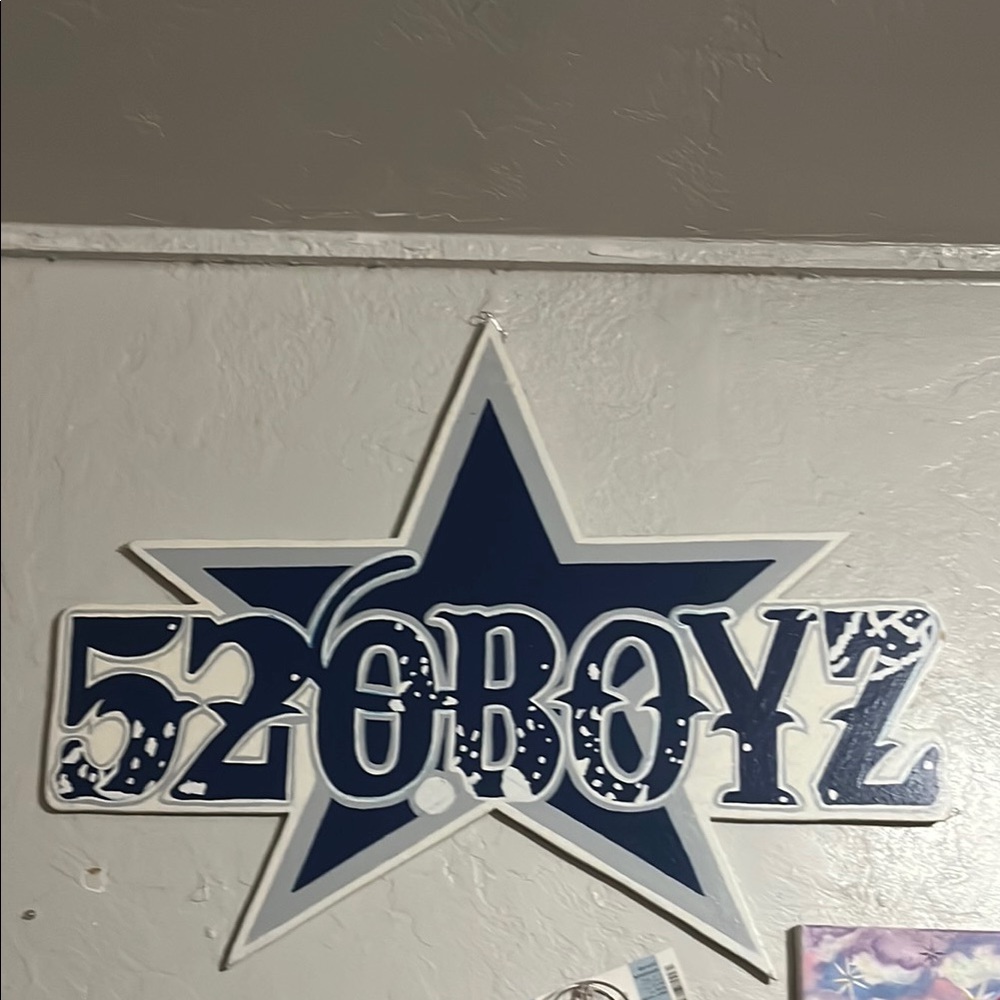 NFL Dallas Cowboys Blue and White Wall Art Decal
